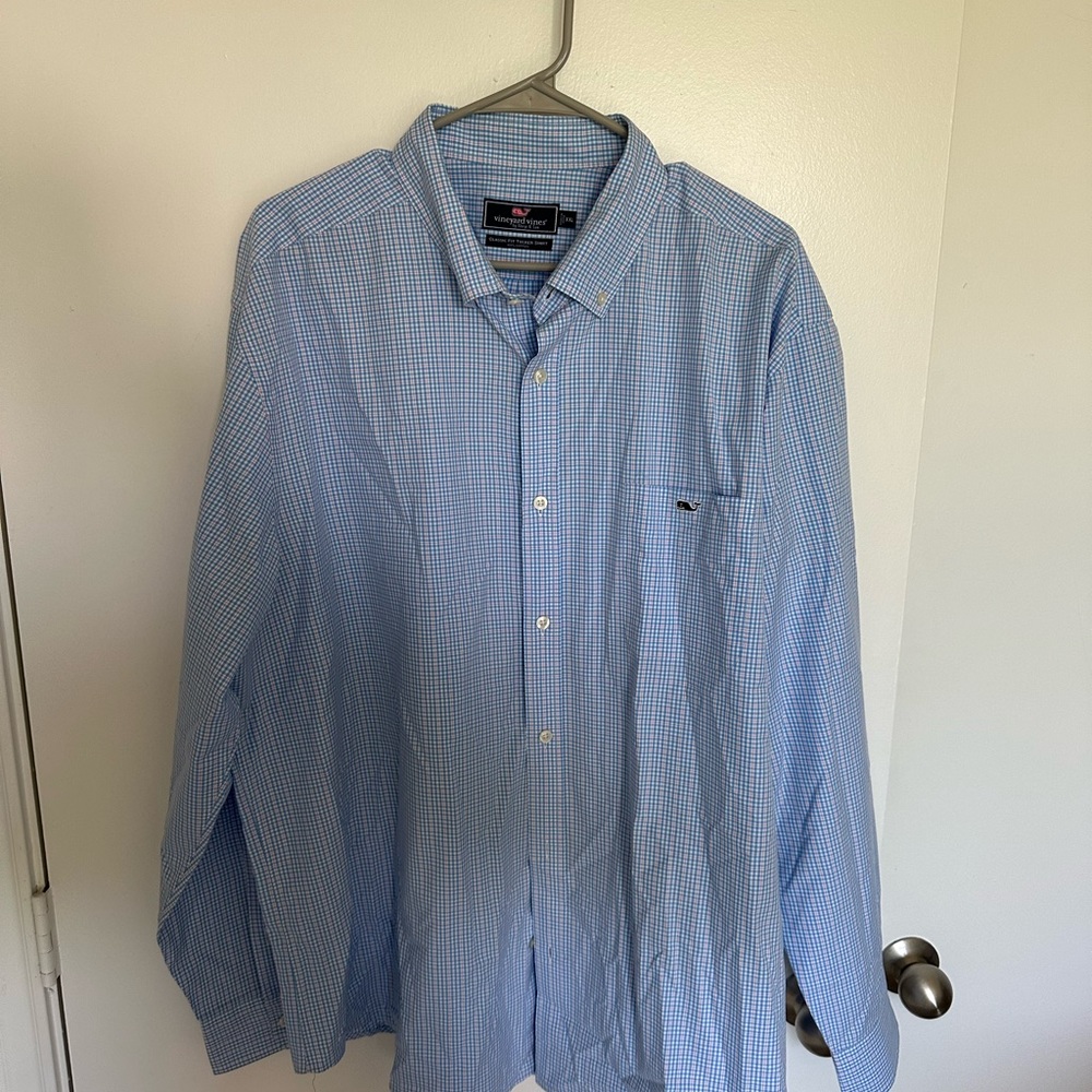 Vineyard Vines Stretch Poplin Gingham Shirt